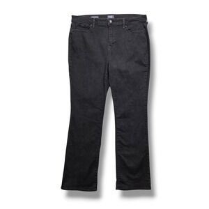 NYDJ Barbara Bootcut Jeans Womens 16 Lift Tuck High Rise‎ Black